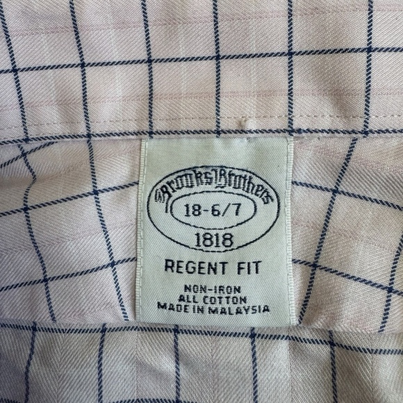 Brooks Brothers Regent Fit Non-Iron Plaid Shirt Cotton XXL - Picture 3 of 6